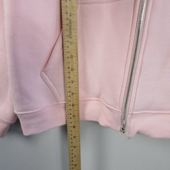 Drmers Club Zip Up Hoodie Jacket Women M Pink Drawstring Cozy Chic Lounge 894 - Picture 14 of 16